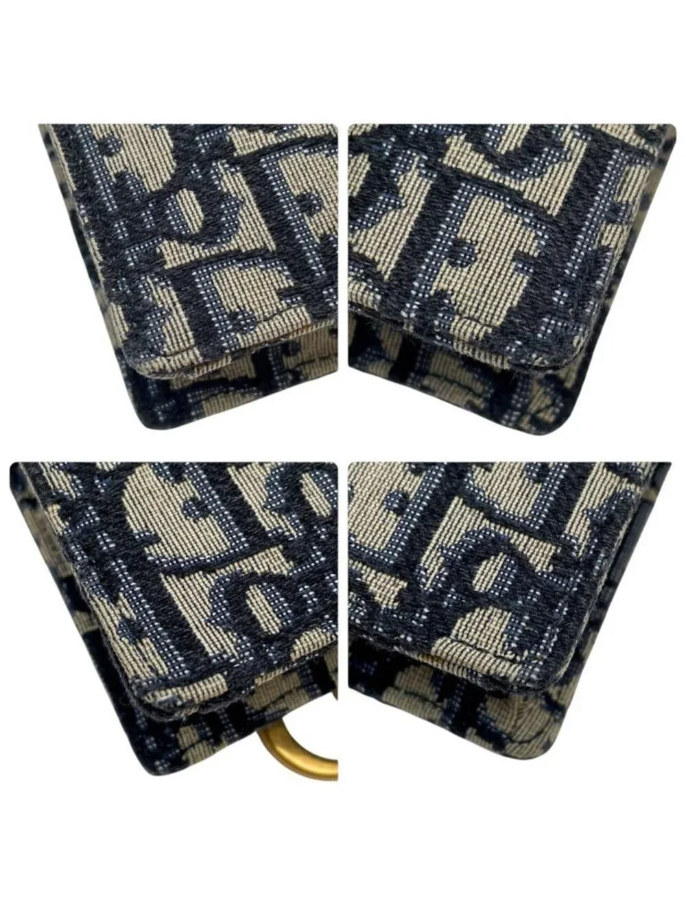 Dior Trotter Canvas Smartphone Shoulder Bag Pouch